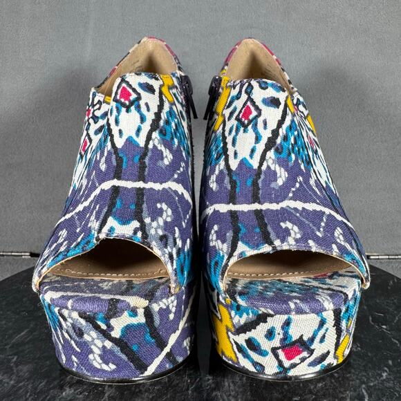 Steve Madden P-Rylan Wedge Heel Multicolor Women’s Size 7 US - Picture 2 of 9